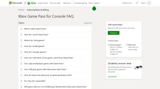 
                            3. Xbox Game Pass FAQ - Xbox Support