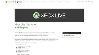 
                            3. Xbox Live Countries | Xbox Live International