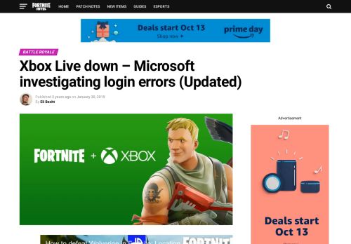 
                            13. Xbox Live down - Microsoft investigating login errors (Updated ...
