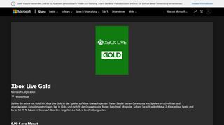 
                            3. Xbox Live Gold kaufen – Microsoft Store de-DE