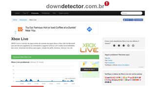 
                            9. Xbox Live não funciona ou está fora do ar? Status atual. | Downdetector