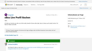 
                            12. xBox Live Profil löschen - Microsoft Community