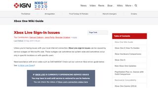 
                            13. Xbox Live Sign-In Issues - Xbox One Wiki Guide - IGN