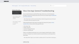 
                            13. Xbox One App: General Troubleshooting – Roblox Support