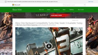 
                            10. Xbox One Backward Compatibility Turns One; Skate 3 Available ...