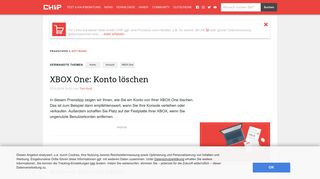 
                            7. XBOX One: Konto löschen - CHIP