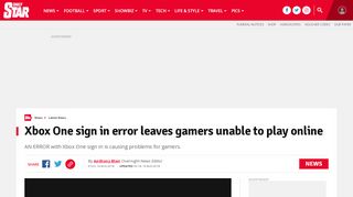 
                            13. Xbox One sign in error leaves gamers unable to play online ...