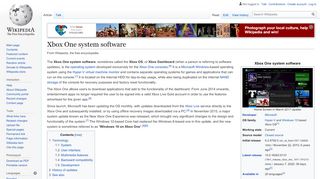 
                            11. Xbox One system software - Wikipedia