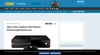 
                            11. Xbox One: Update führt Beam-Streamingfunktion ein - PC Games