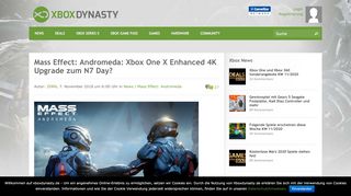 
                            10. Xbox One X Enhanced 4K Upgrade zum N7 Day? - Xboxdynasty