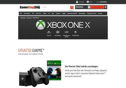 
                            7. Xbox One X kaufen - GameStop.at