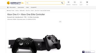 
                            8. Xbox One X + Xbox One Elite Controller - Konsol - Komplett.dk