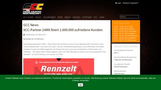 
                            8. XCC-Partner 24MX feiert 1.000.000 zufriedene Kunden - XCC-Racing