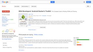 
                            10. XDA Developers' Android Hacker's Toolkit: The Complete Guide to ...