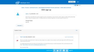 
                            1. XDK sign up - Intel® Developer Zone