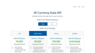 
                            8. XE Currency Data API - XE.com