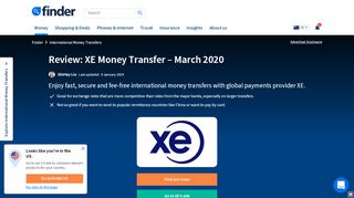 
                            7. XE money transfers review February 2019 | finder NZ - Finder.com