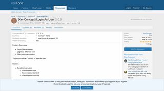 
                            7. [XenConcept] Login As User | XenForo community