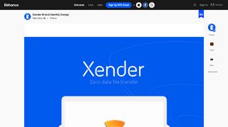 
                            7. Xender Brand Identity Design on Behance