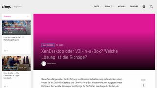 
                            4. XenDesktop oder VDI-in-a-Box? Welche Lösung ist die Richtige? - Citrix