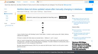 
                            13. Xenforo does not show updated values after manually changing in ...