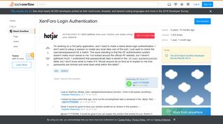 
                            7. XenForo Login Authentication - Stack Overflow