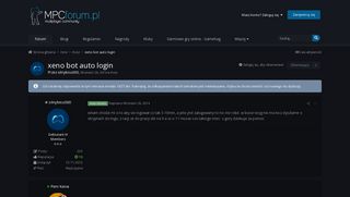 
                            1. xeno bot auto login - Kosz - MultiPlayer Community Forum | Kody ...