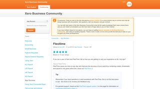 
                            4. Xero Community - Flexitime