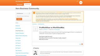 
                            9. Xero Community - ProWorkflow vs Workf...