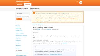 
                            10. Xero Community - ResBook by Tomahawk