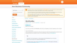 
                            5. Xero Community - WorkflowMax