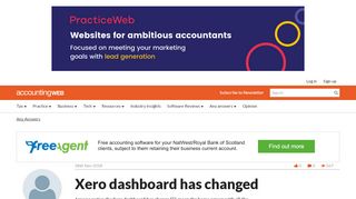 
                            12. Xero dashboard has changed | AccountingWEB