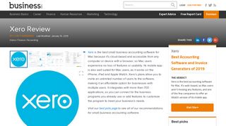 
                            11. Xero Review 2019 | Accounting Software Reviews - Business.com