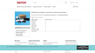
                            2. Xerox Bestellung vertraglich vereinbarten Verbrauchsmaterials