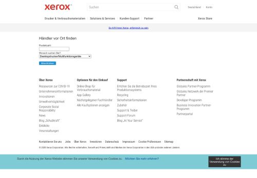 
                            3. Xerox Deutschland: Händler in Ihrer Nähe finden