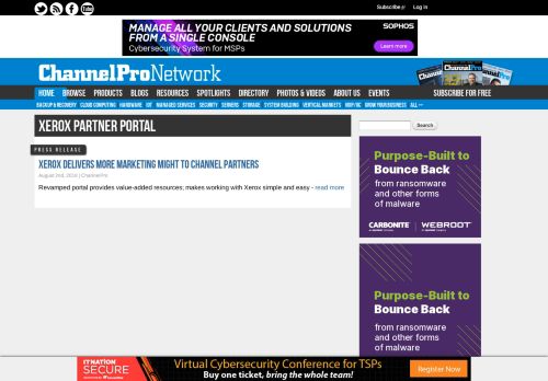 
                            7. Xerox Partner Portal | The ChannelPro Network