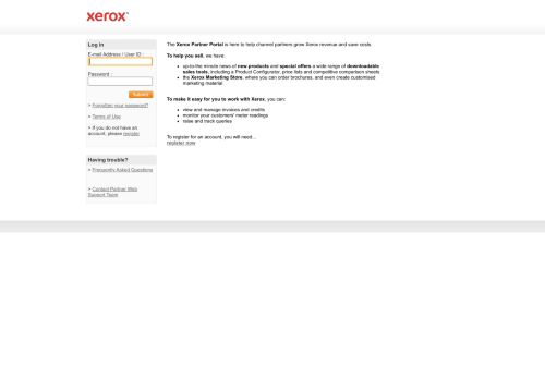
                            2. Xerox Partner Portal - Xerox A2B Portal