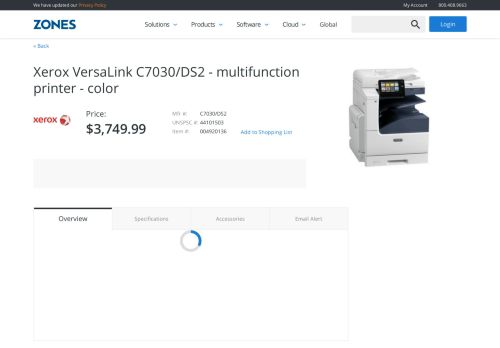 
                            6. Xerox VersaLink C7030/DS2 - multifunction printer (color) - C7030/DS2