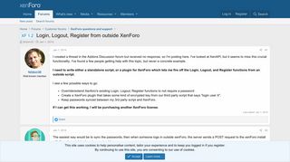 
                            5. XF 1.2 - Login, Logout, Register from outside XenForo | XenForo ...