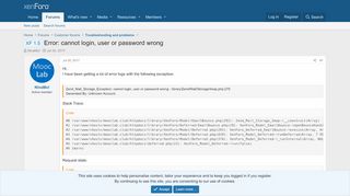 
                            10. XF 1.5 - Error: cannot login, user or password wrong | XenForo ...