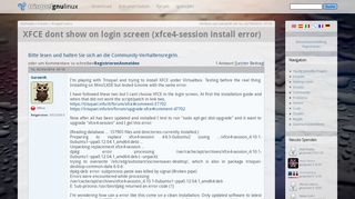 
                            11. XFCE dont show on login screen (xfce4-session install error ...
