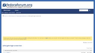 
                            7. [xfce] gdm login screen lost - FedoraForum.org