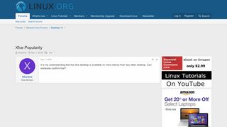 
                            12. Xfce Popularity | Linux.org