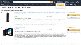 
                            11. Xfinity Cable Modem and WiFi Router: Amazon.com