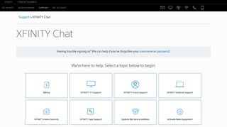 
                            8. XFINITY Chat - Xfinity Support - Comcast Corporation