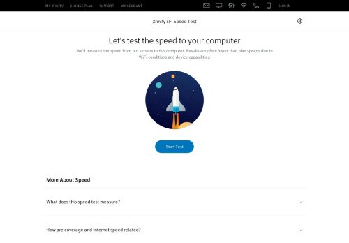 
                            12. Xfinity Speed Test