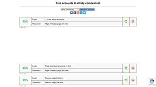 
                            1. xfinity.comcast.net - free accounts, logins and passwords