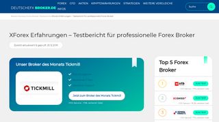 
                            9. XForex Erfahrungen - Forex Broker Testbericht - DeutscheFXBroker