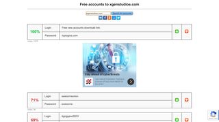 
                            13. xgenstudios.com - free accounts, logins and passwords