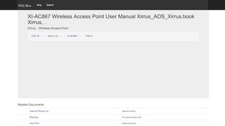 
                            9. XI-AC867 Wireless Access Point User Manual Xirrus_AOS_Xirrus ...